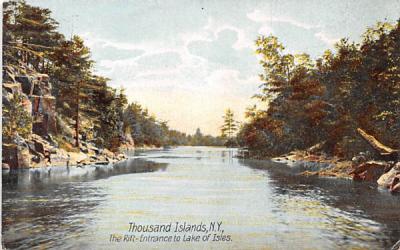 The Rift Thousand Islands, New York Postcard