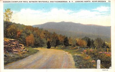 Hudson Champlain Trail Ticonderoga, New York Postcard