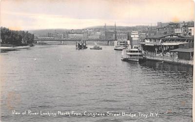 River Troy, New York Postcard