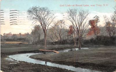 Golf Links at Round Lake Troy, New York Postcard