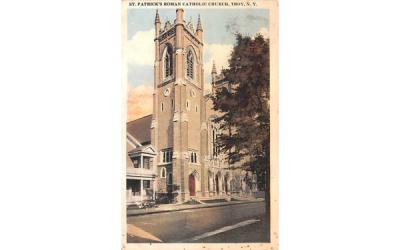 St Patrick's Roman Catholic Church Troy, New York Postcard