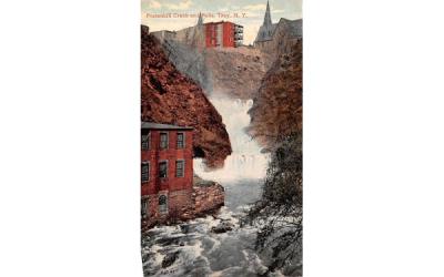 Postenkill Creek & Falls Troy, New York Postcard
