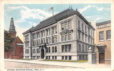 Central Grammar School Troy, New York Postcard