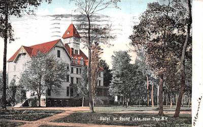Hotel at Round Lake Troy, New York Postcard