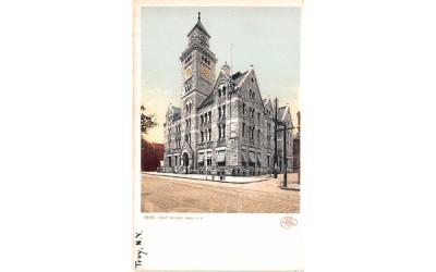 Post Office Troy, New York Postcard
