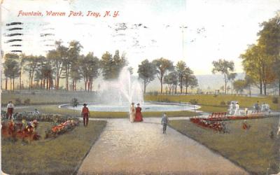 Fountain Troy, New York Postcard