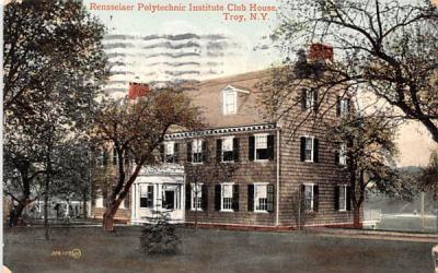 Rensselaer Plytechnic Institute Club House Troy, New York Postcard