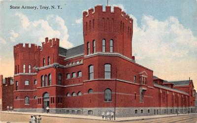 State Armory Troy, New York Postcard