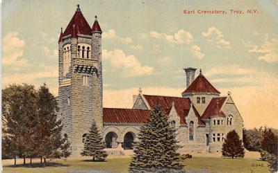 Earl Crematory Troy, New York Postcard
