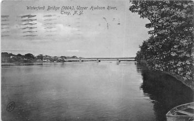 Waterford Bridge Troy, New York Postcard