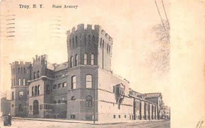 State Armory Troy, New York Postcard