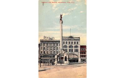 Soldiers' & Sailors' Monument Troy, New York Postcard