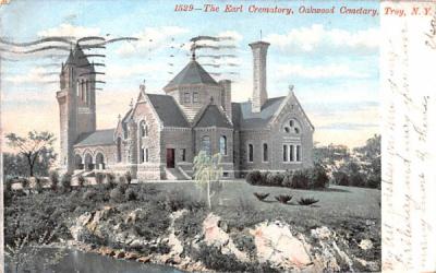 Earl Crematory Troy, New York Postcard