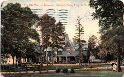 Old Warren Mansion Troy, New York Postcard