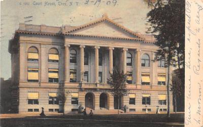 Court House Troy, New York Postcard