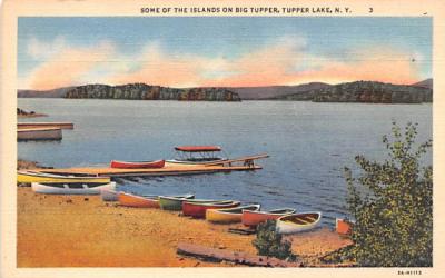 Some of the Islands Tupper Lake, New York Postcard