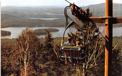 Big Tupper Chair Lift Tupper Lake, New York Postcard