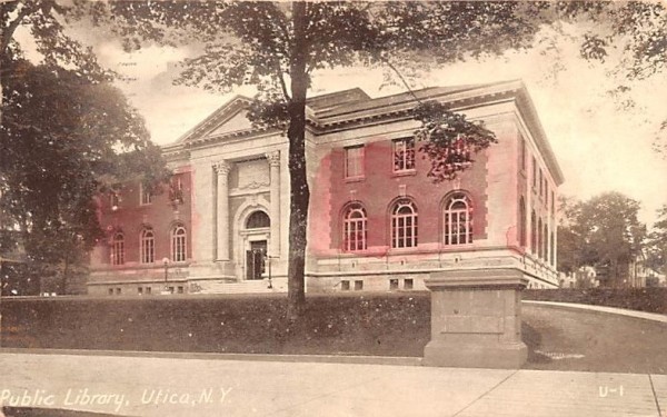 Public Library Utica, New York Postcard
