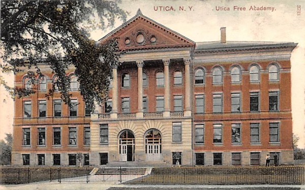 Utica Free Library New York Postcard