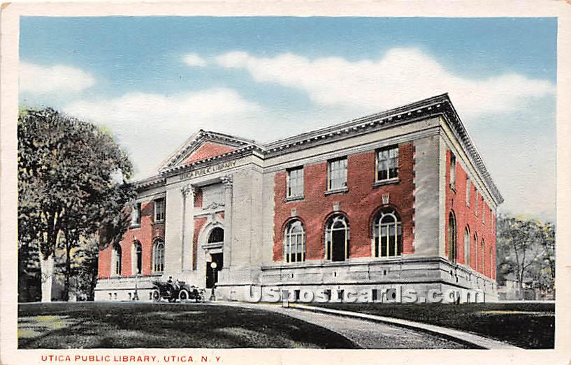 Utica Public Library - New York NY Postcard