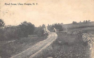 Road Scene Ulster Heights, New York Postcard