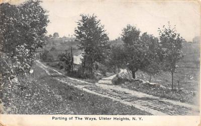 Parting of the Ways Ulster Heights, New York Postcard