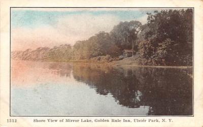 Mirror Lake Golden Rule Inn Ulster Park, New York Postcard