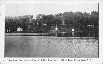 Mirror Lake, Golden Rule Inn Ulster Park, New York Postcard