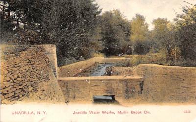 Unadilla Water Works New York Postcard