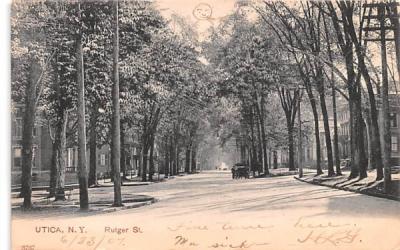 Rutger Street Utica, New York Postcard