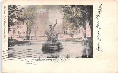 Chancelor Park Utica, New York Postcard