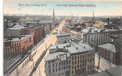 Bird's Eye View Utica, New York Postcard