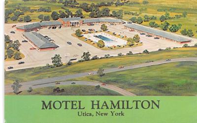 Motel Hamilton Utica, New York Postcard