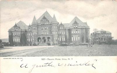 Masonic Home Utica, New York Postcard