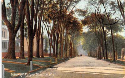 View of Rutger Street Utica, New York Postcard
