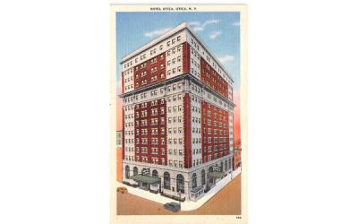 Hotel Utica New York Postcard