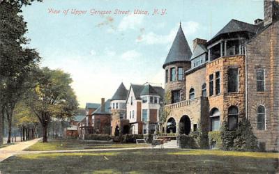 Upper Genesee Street Utica, New York Postcard