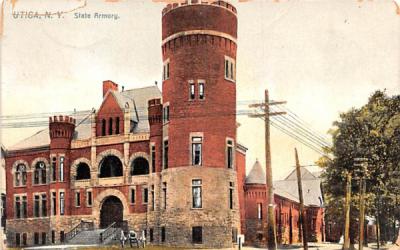 State Armory Utica, New York Postcard