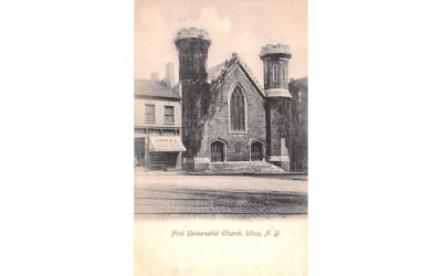 First Universalist Church Utica, New York Postcard
