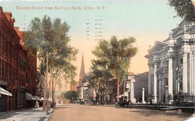 Genesee Street Utica, New York Postcard