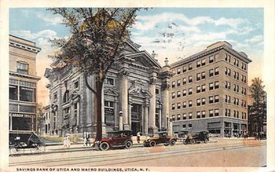 Savings Bank of Utica New York Postcard