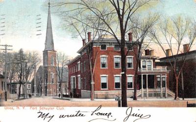 Fort Schuyler Club Utica, New York Postcard