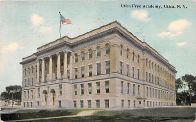 Utica Free Academy New York Postcard