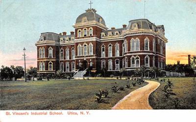 St Vincent's Industrial School Utica, New York Postcard