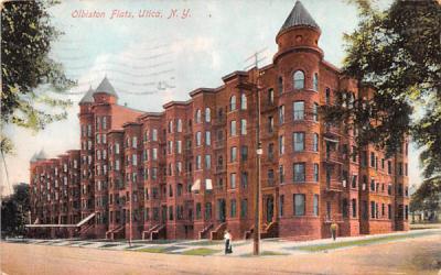 Olbiston Flats Utica, New York Postcard