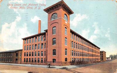 Utica Steam & Mohawk Valley Cotton Mills New York Postcard