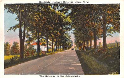State Highway Utica, New York Postcard
