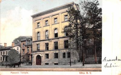 Masonic Temple Utica, New York Postcard