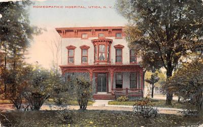 Homeopathic Hospital Utica, New York Postcard