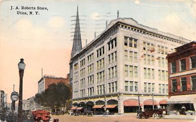 JA Roberts Store Utica, New York Postcard